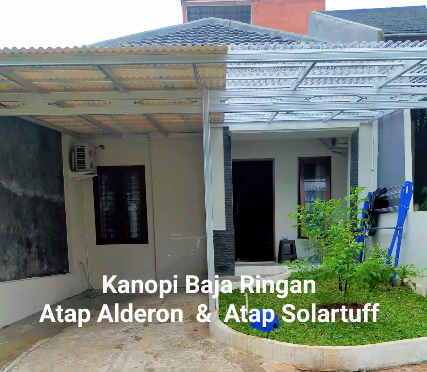 Pasang kanopi baja ringan Bogor modern